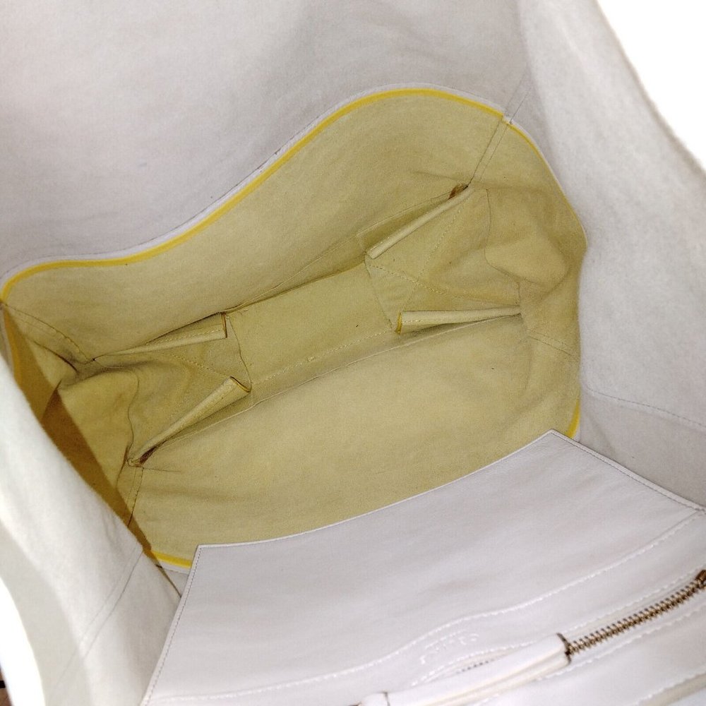 CELINE Tote Bag White Leather 1352955 - Picture 8 of 9